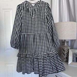J.Crew Buffalo Checkered Plaid Cotton Dress Size Medium